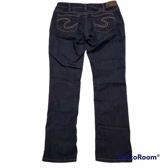 Silver jeans Suki midrise straight leg dark wash jeans w32 l32 - Picture 5 of 6